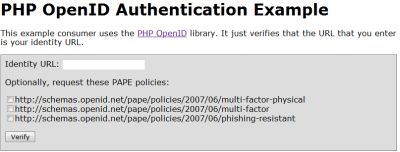 PHP OpenId Authentication Example