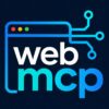 Logo WebMCP na tmavém pozadí