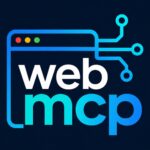 Logo WebMCP na tmavém pozadí